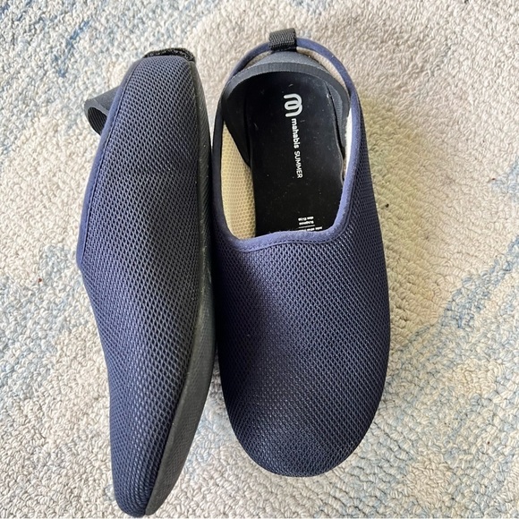 MAHABIS COMFORT SLIP ONS INSIDE OUTSIDE NAVY BLUE SIZE 8.5 EUC - Picture 5 of 8